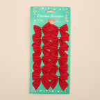Christmas Decor featuring mini Christmas bows for trees, wreaths and holiday gifts.