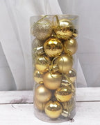 Christmas Ornament featuring a festive set of Christmas ornaments for tree decorating.