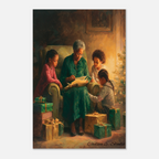 Christmas Poster featuring a peaceful Christmas Eve scene with classic holiday atmosphere.
