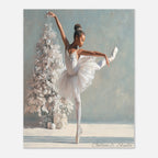 Christmas Poster featuring a tender Christmas scene with a child and holiday warmth.