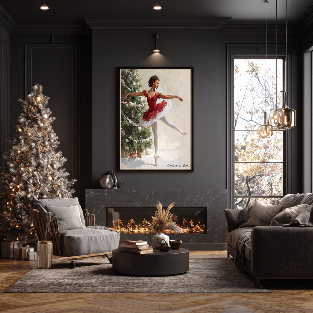 Snowfall Ballet — Premium Poster