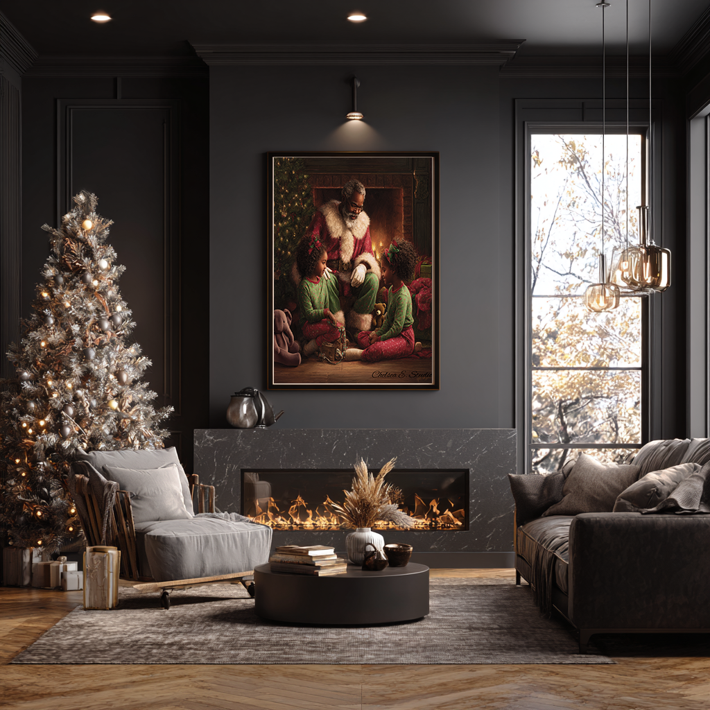 Santa, Tell Us a Story — Premium Poster