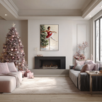 Christmas Poster featuring children enjoying playful winter snow and Christmas fun.